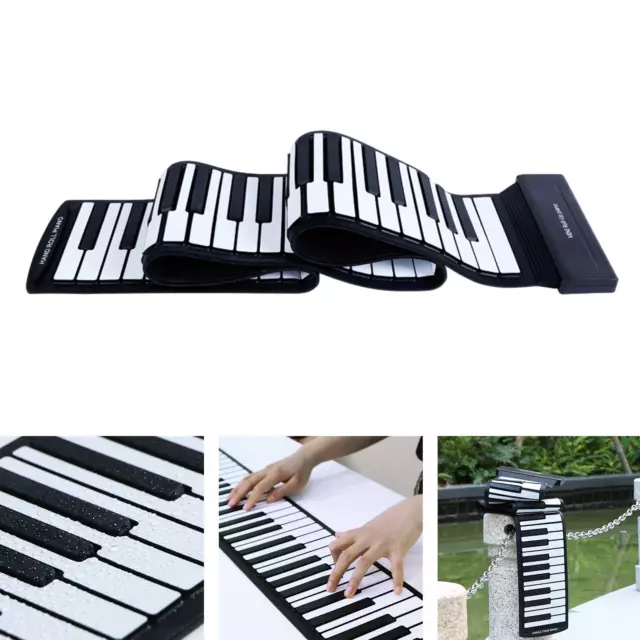 88-Tasten-Roll-Piano, elektrische Hand-Roll-Piano-, USB-Eingang, faltbares für