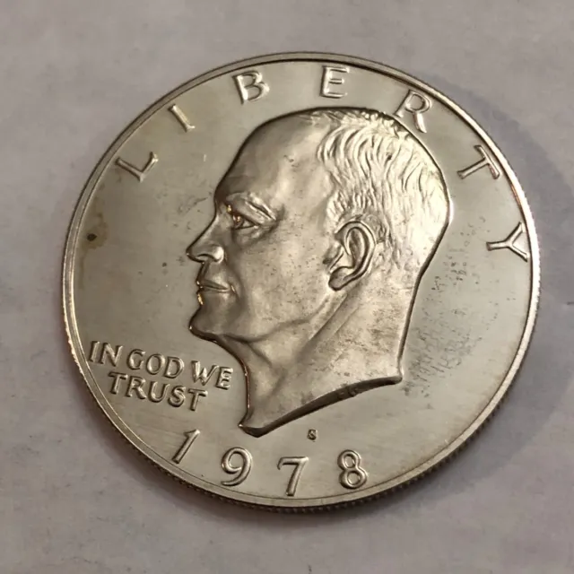 1978-S clad PROOF Eisenhower IKE dollar. (you get exact coin shown) #4