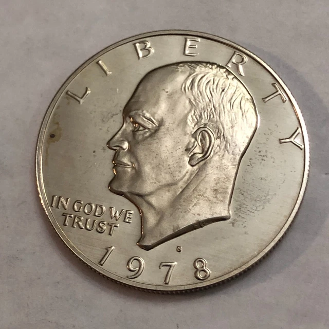 1978-S clad PROOF Eisenhower IKE dollar. (you get exact coin shown) #4