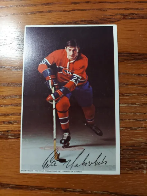 1969-71 Pete Mahovlich postcard Montreal Canadiens Pro Star *marked see photos*