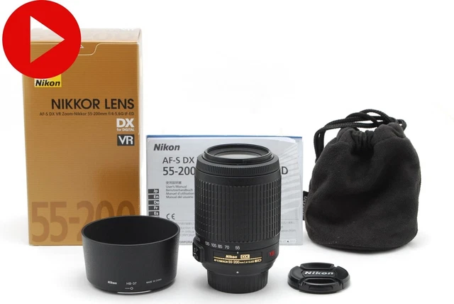 Read Video [Near MINT] Nikon DX AF-S Nikkor 55-200mm f/4-5.6 G ED IF VR JAPAN