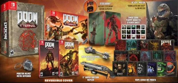 NSW Nintendo Switch - Doom Eternal Ultimate Collectors Edition - im Original Kar