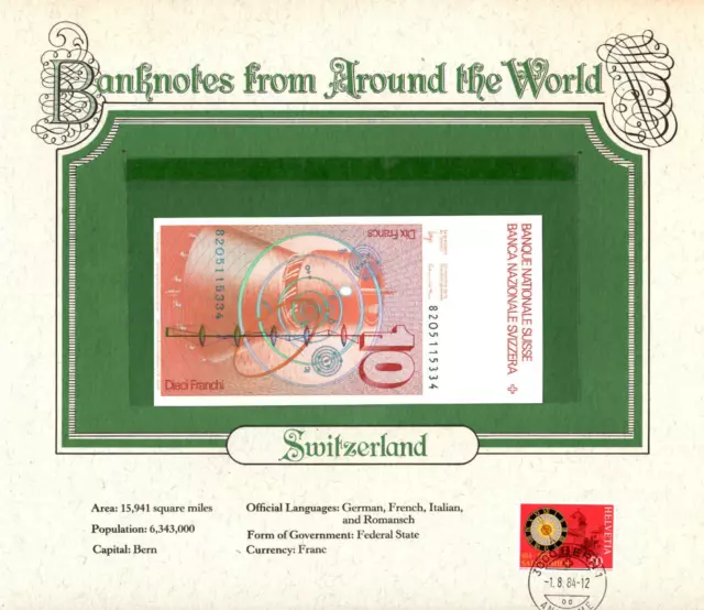 World Banknotes Switzerland 10 Franken 1982 O P-53d.2 UNC Wyss/Leutwiler 5115334