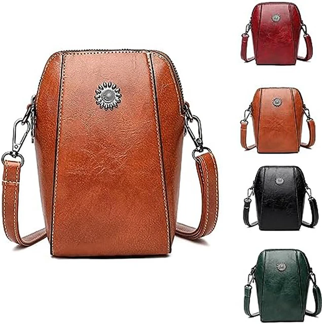 All-match Vertical Cellphone Bag, Shoulder waterproof Crossbody Wallet Phone