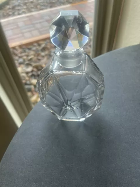 Ciro Surrender BACCARAT Perfume Bottle SIGNED 4.75 Inch Tall in VG Circa 1920’s