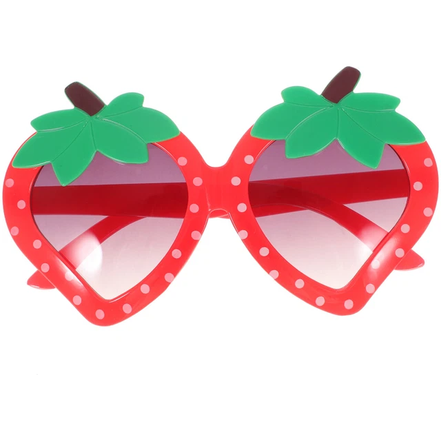 Occhiali da sole hawaiani a forma di fragola accessori per bambini