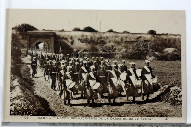 Maroc Rabat Garde Noire Du Sultan   Cpa Postcard  8836
