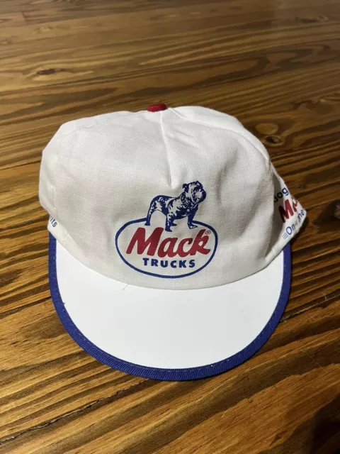 Vintage 80s K Products Mack Trucks Bulldog Proud Painters Cap Snapback Hat