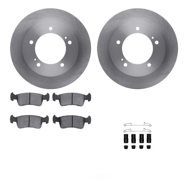 Disc Brake Kit-Rotors with 5000 Advanced Brake Pads includes Hardware DFC