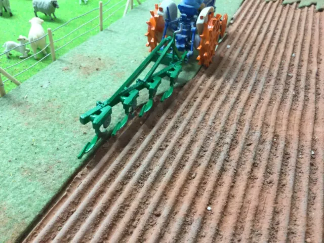 Britains Farm SPECIAL Ransomes TS 80, 4 Furrow Mounted Plough  (1/32 Scale)