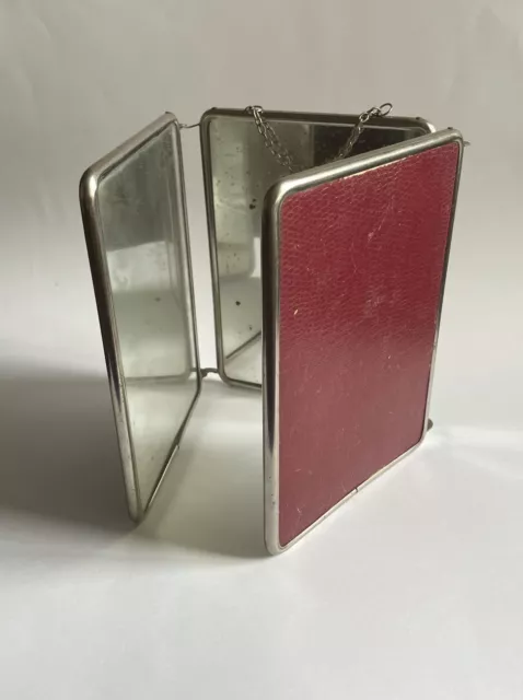 Vintage 1950s Portable Folding Mirror for Traveling Dentist