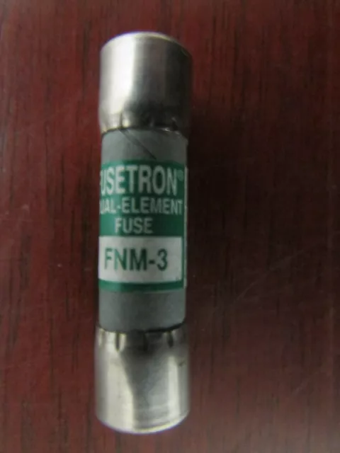 BUSSMAN FUSETRON FNM 3 250V 3 AMP Dual Element Fuse