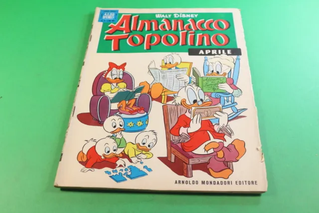 Almanacco Topolino Disney - Ed.mondadori 1961  N° 4 - No Figurine [Fs-066]