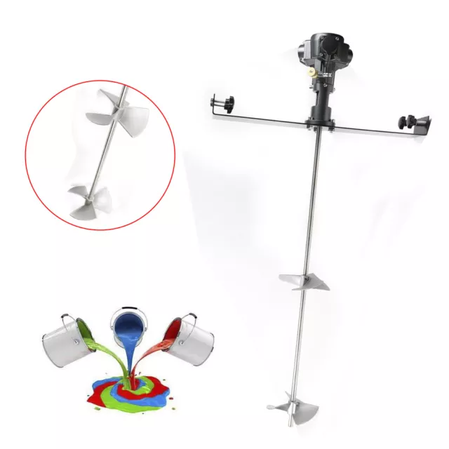 1/2HP Stainless Steel Barrel Coating Mixer Pneumatic Air Mixing Clamp Bracket