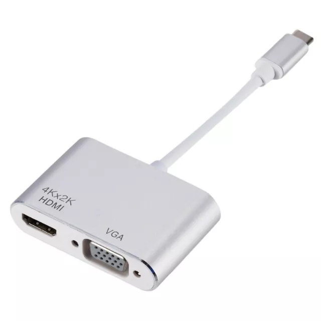 USB-C to HDMI / VGA Converter Adapter 4K Screen Mirror Extend Graphics Card