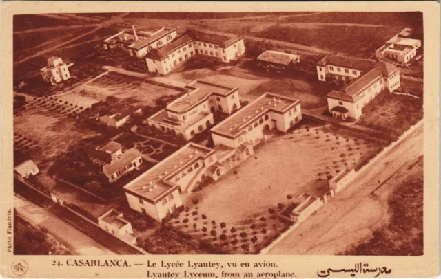 CPA AK MAROC CASABLANCA Le Lycée Lyautey, vu en avion Flandrin (37628)