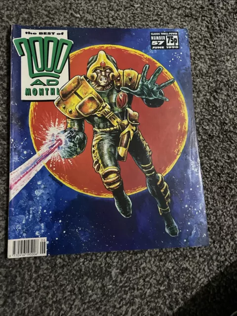 Strontium Dog Cover Best Of 2000AD Monthly #57 June 1990~Contents Pictured