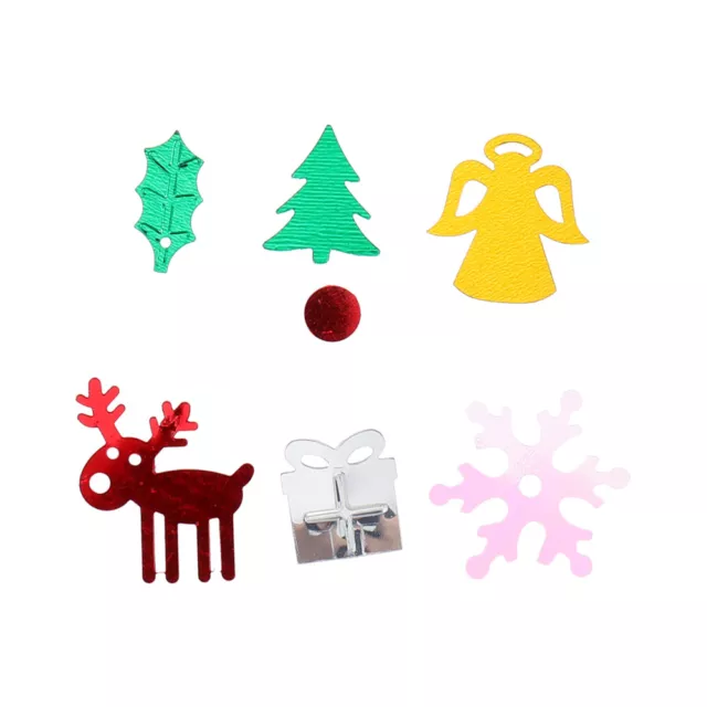 100 g confeti de Navidad resina fiesta decoración metálica adornos navideños