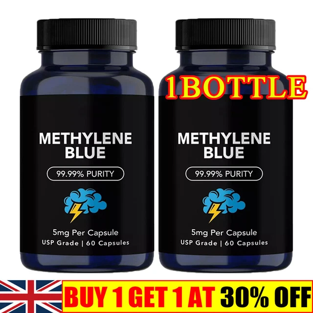 METHYLENE BLUE CAPSULES,5MG,USP Grade,99.99% Purity, 60 Capsules £13.91 ...
