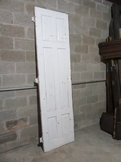 ~ Antique 6 Panel Door Raised Panels Fluting ~ 27 X 102 ~ Architectural Salvage 2