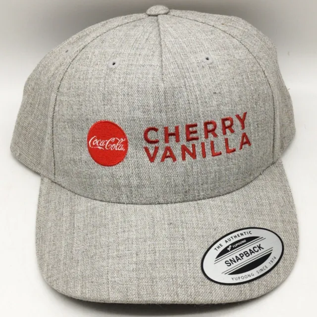 RARE Cherry Vanilla Coke Coca Cola Promotional SnapBack Cap Hat Soda