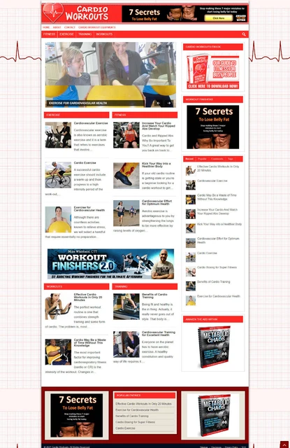 Cardio Allenamenti Suggerimento Affiliazione Sito Web - Nuovo Dominio - Ssl Cert