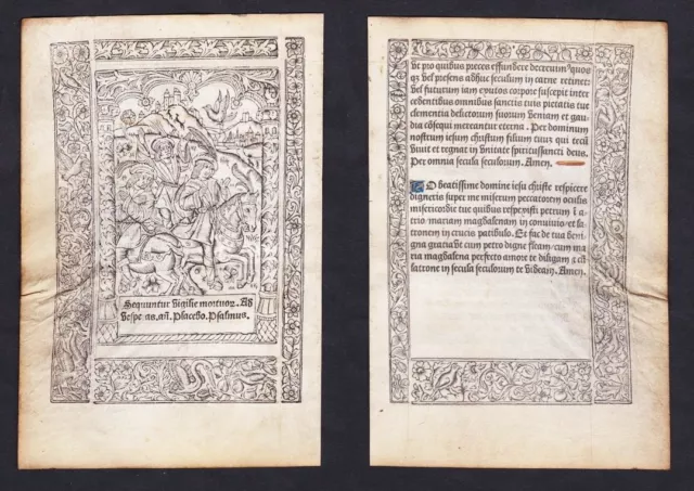 Livre D'Heures Book Of Hours Book of Hours Paris Pigouchet 1490 Incunable
