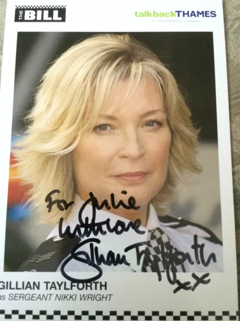 6x4 Hand Signed Photo of Gillian Taylforth  The Bill Eastenders Kathy Beale