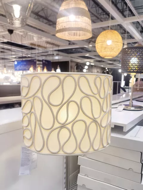 IKEA VINGMAST LAMP Shade, Rope Pattern Beige 17 - NEW $68.98 - PicClick