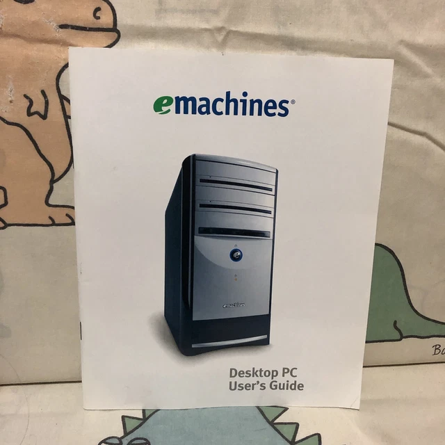 Vntg 2004 eMachines Desktop PC User’s Guide Manual Booklet Computer Tower Office