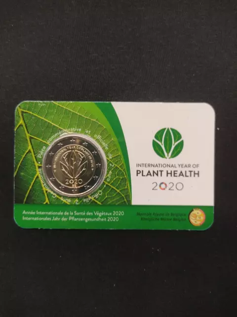 Coincard 2€ Bu Belgique 2020 - Annee Internationale De La Sante Des Plantes