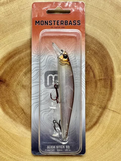 MONSTERBASS SLICK STICK 99, Jerk Bait, Bass Fishing, Brand New