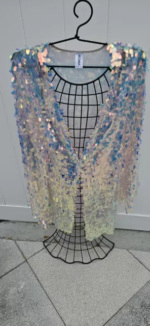 Iridescent Sequin Women's Blazer Size Medium.  Free Shipping