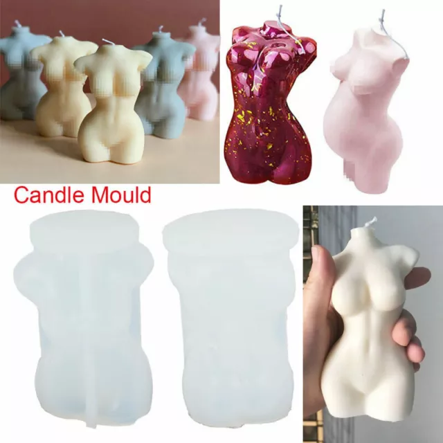 DIY Candle Mold Female Perfume Mould Silicone Human Body Candle Wax Making Soap