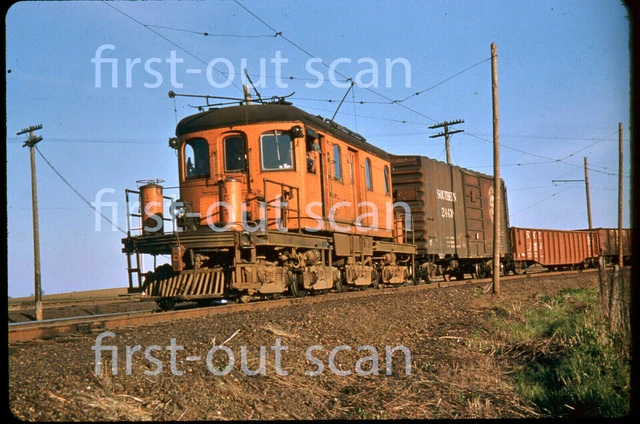 D DUPLICATE SLIDE - Illinois Terminal IT 1587 Electric Frt Motor Action 1950s