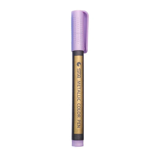 Fire Paint Markers Invitation Decor Color Markers for Metal Rubber (Purple) FS2#
