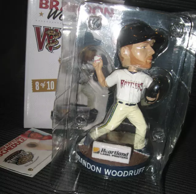 BRANDON WOODRUFF 2023 TIMBER RATTLERS  SGA BOBBLEHEAD Milwaukee Brewers 8/13/23