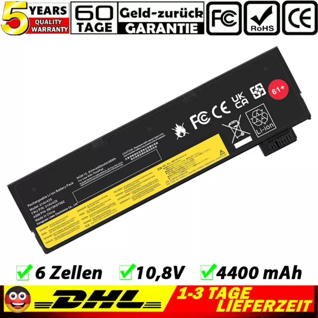 Akku Für Lenovo ThinkPad T470, T480, T570, T580 10.8V 4400mAh 01AV490, 01AV491