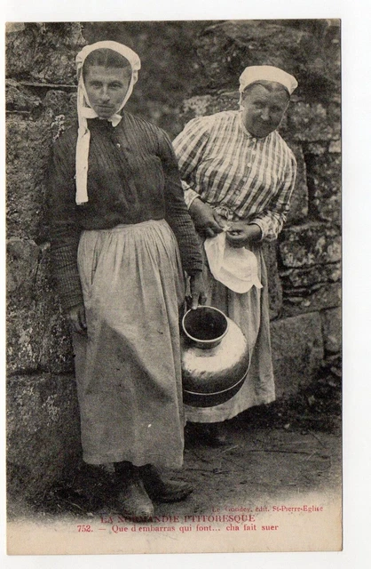 LA NORMANDIE PITTORESQUE - Manche - CPA 50 - costumes
