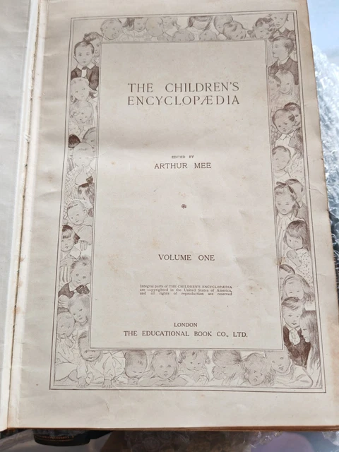 THE CHILDREN'S ENCYCLOPEDIA - 7 Volume Set - Arthur Mee (Rare