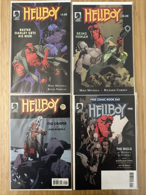 Hellboy lot, Dark horse comics.  Four One Shots…