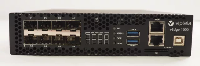 Viptela Vedge 1000 AC Sd-Wan Routeur 8 Port Fixé Ge SFP vEdge-1000-AC