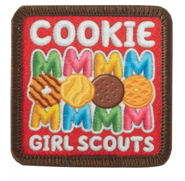 COOKIE MOM Girl Scouts Mom's cookies Fun Patches Crest Badge GUIDES volunteer