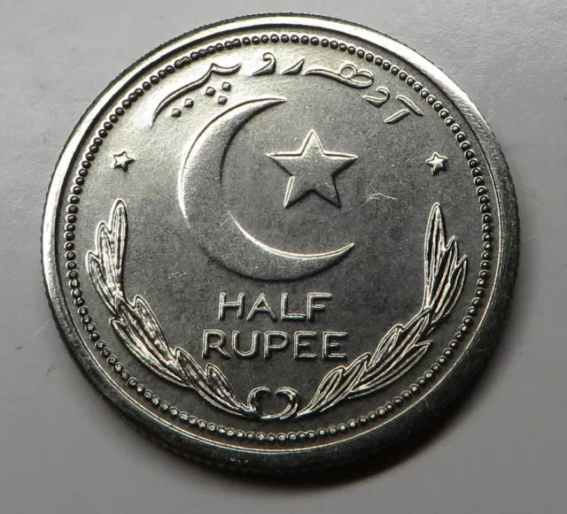 Pakistan 1/2 Rupee 1948 Nickel KM#6 Proof