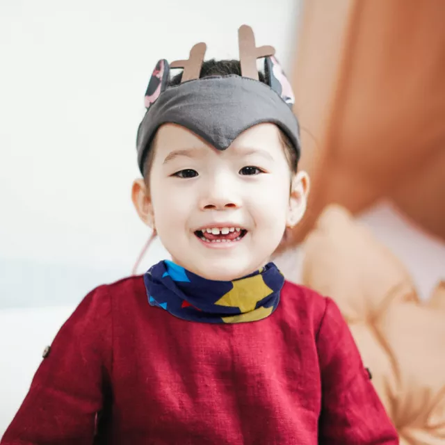 2 Pcs Toddler Teething Bibs Bandana Headwear Windproof Collar