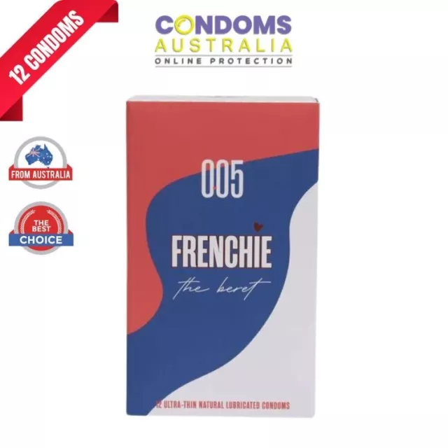 Frenchie The Beret Condom 0.05 Ultra Thin Vegan Latex Condoms 12pcs