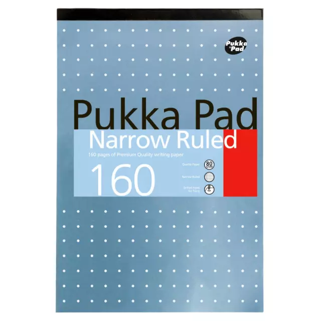 Pukka Pad Metallic A4 Schmal Liniert Nachfüllung Pad 160 Seiten 80gsm (6253-REF)