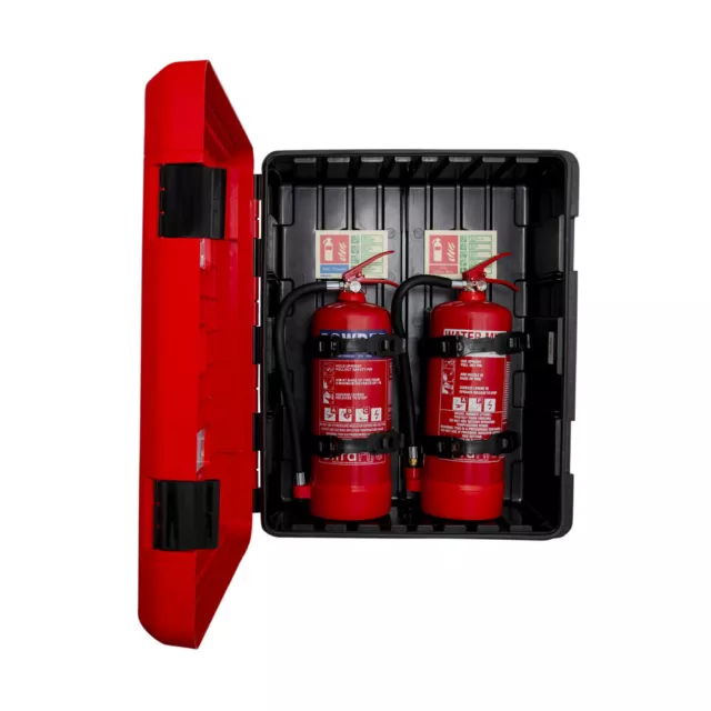 UltraFire Weatherproof Double Fire Extinguisher Cabinet