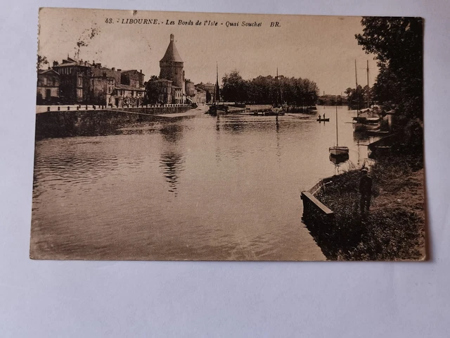 CPA 33 LIBOURNE - Les Bords de l'Isle - Quai Souchet