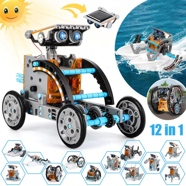 12 in 1 Stem Solar Robot Kit Toys Educational Building Science Experiment Set